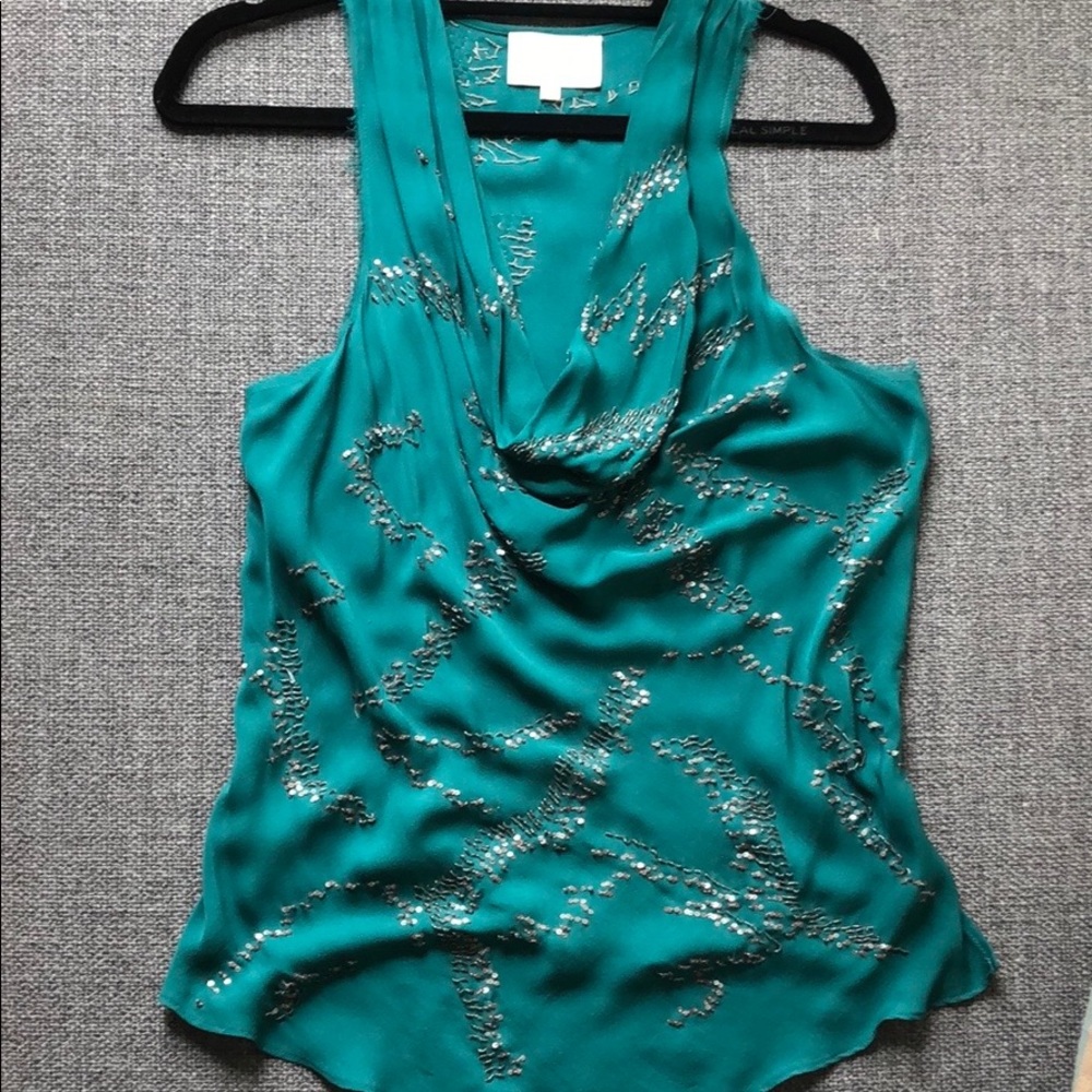 Madison Marcus silk beaded top